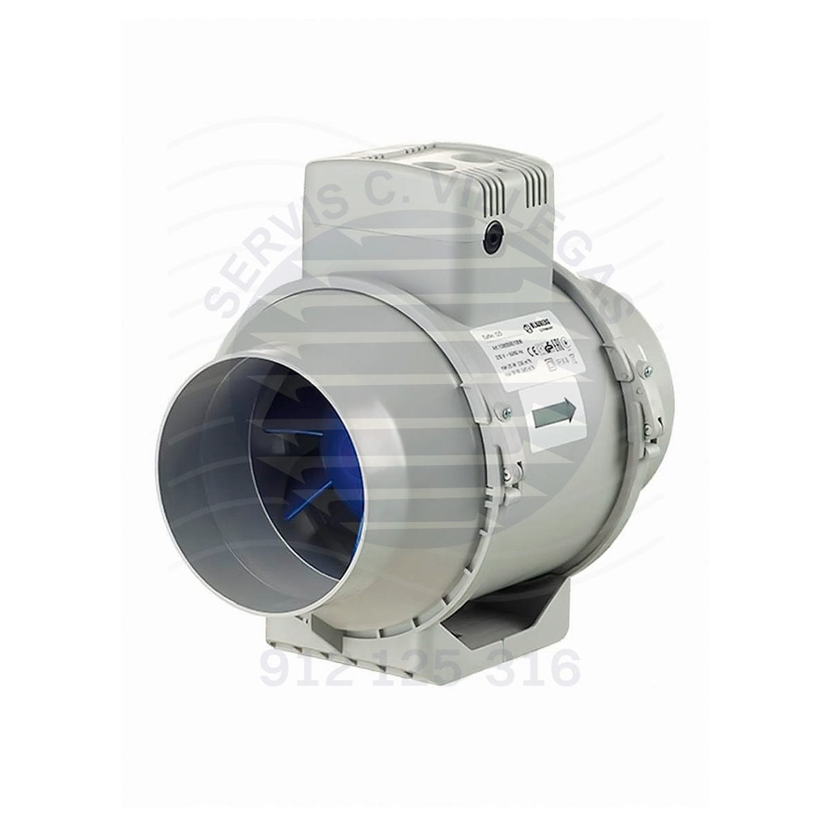 EXTRACTOR HELICOCENTRIFUGO TURBO - 125 DE 5