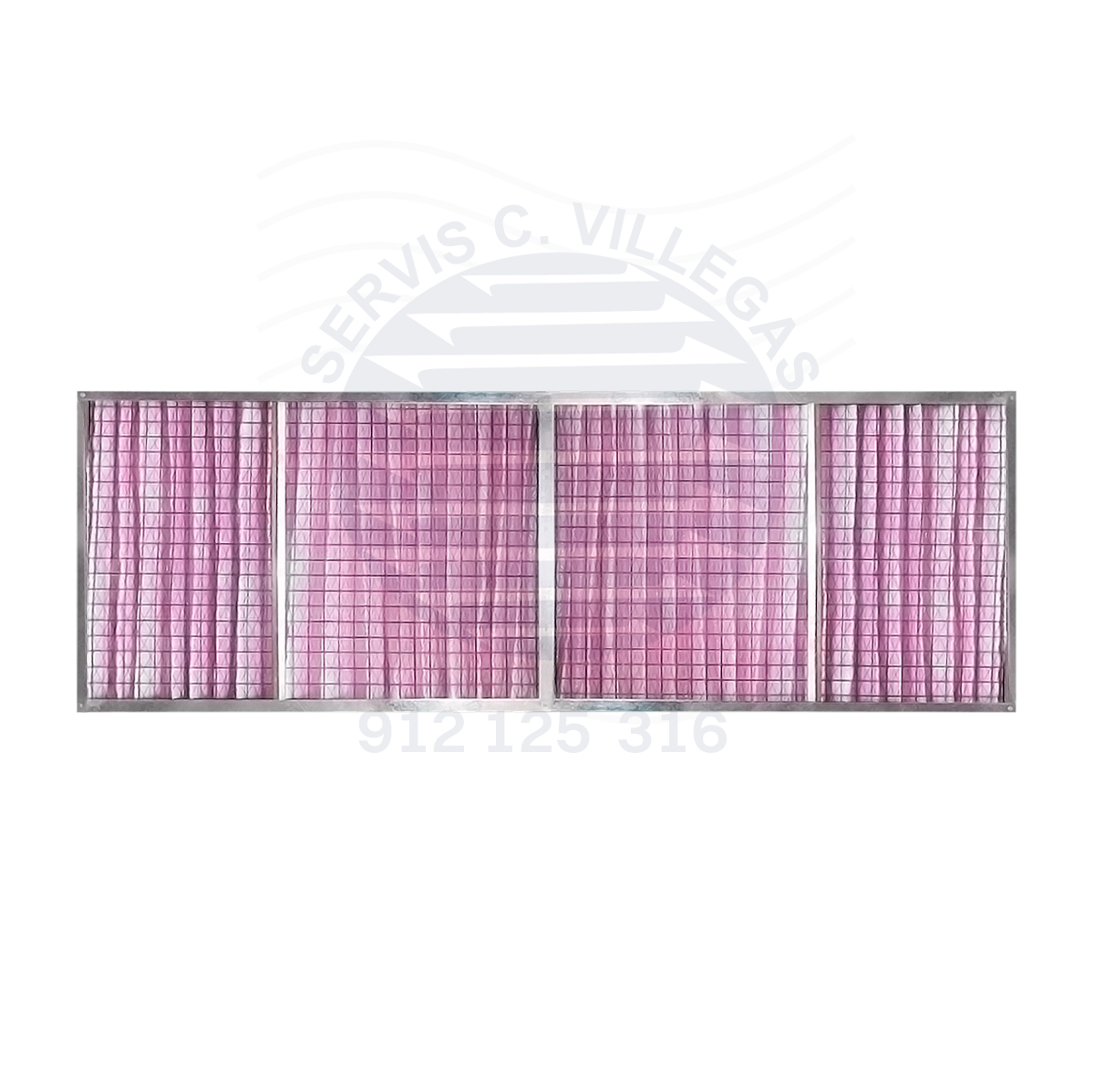 FILTRO PLISADO ROSA MERV13, 24 X 12 X 2