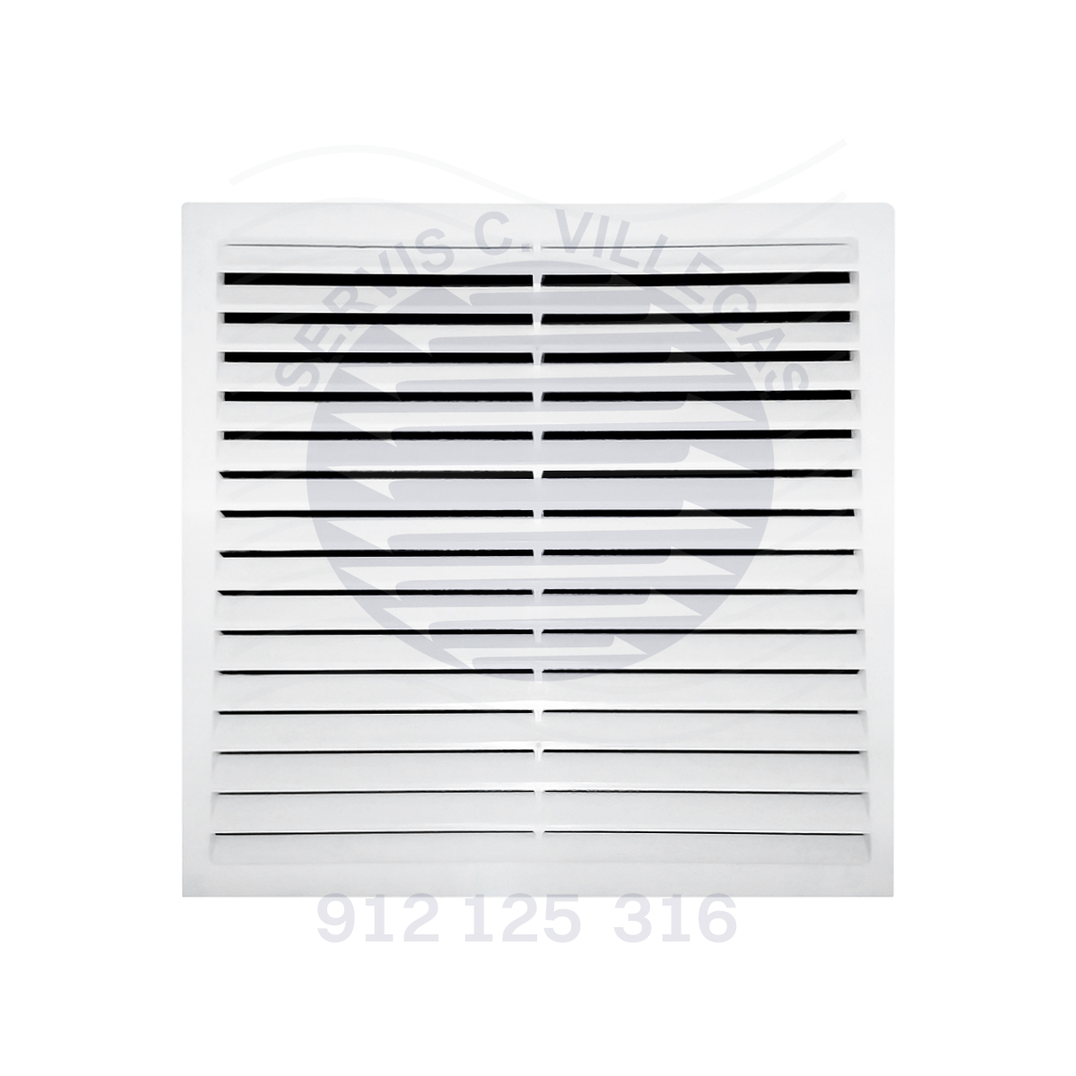 REJILLA PARA VENTILACIÓN DE PVC 30 X 30 CM