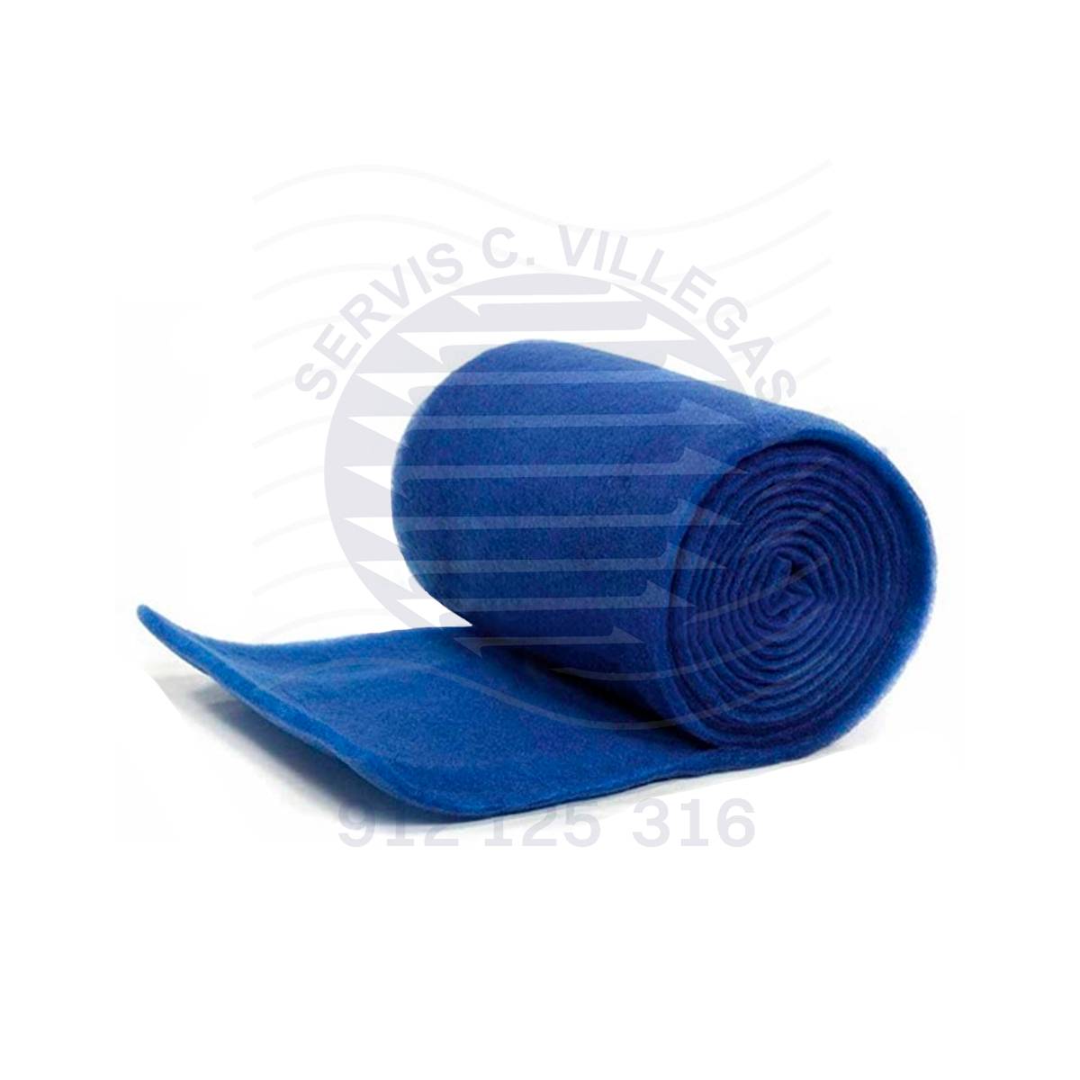 ROLLO DE FILTRO COLOR AZUL SINTÉTICO, 9M X 1.5M X 3/4