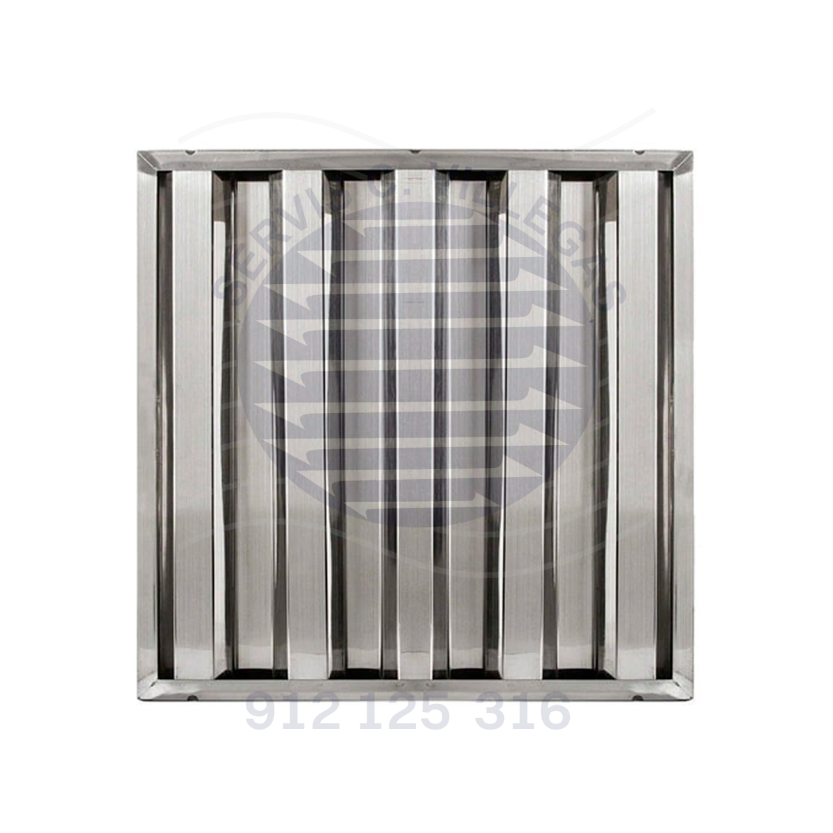 FILTRO ACERO INOXIDABLE PARA CAMPANA 75 X 75CM