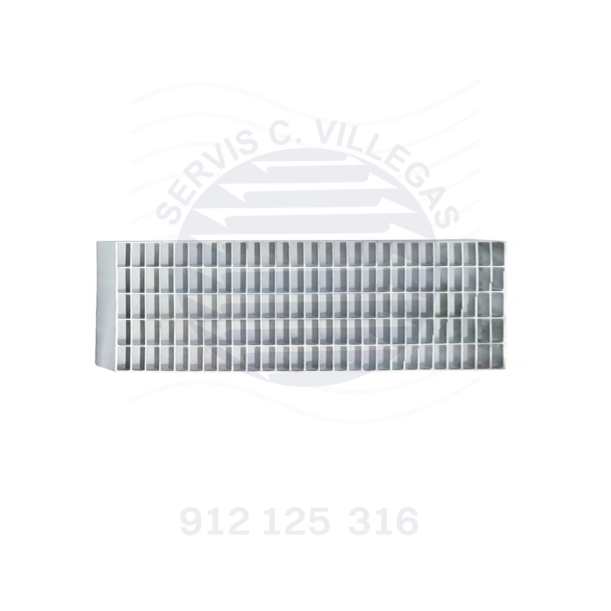REJILLA TIPO GRATING DE ACERO INOX. 304, 100 X 24 CM