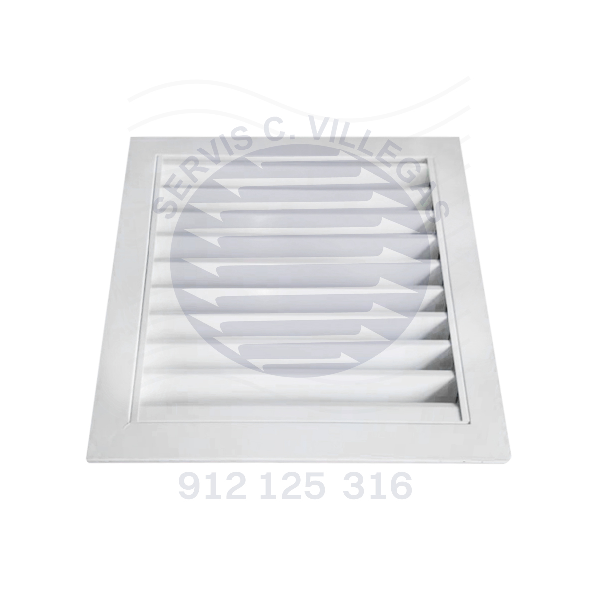 REJILLA DE VENTILACIÓN GALVANIZADA 45X45 CM / 18X18