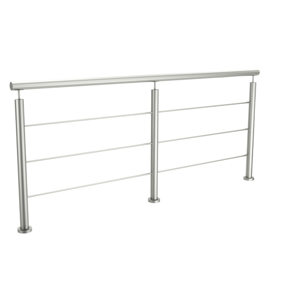 Baranda de acero inoxidable 304, 90 cm de altura.
