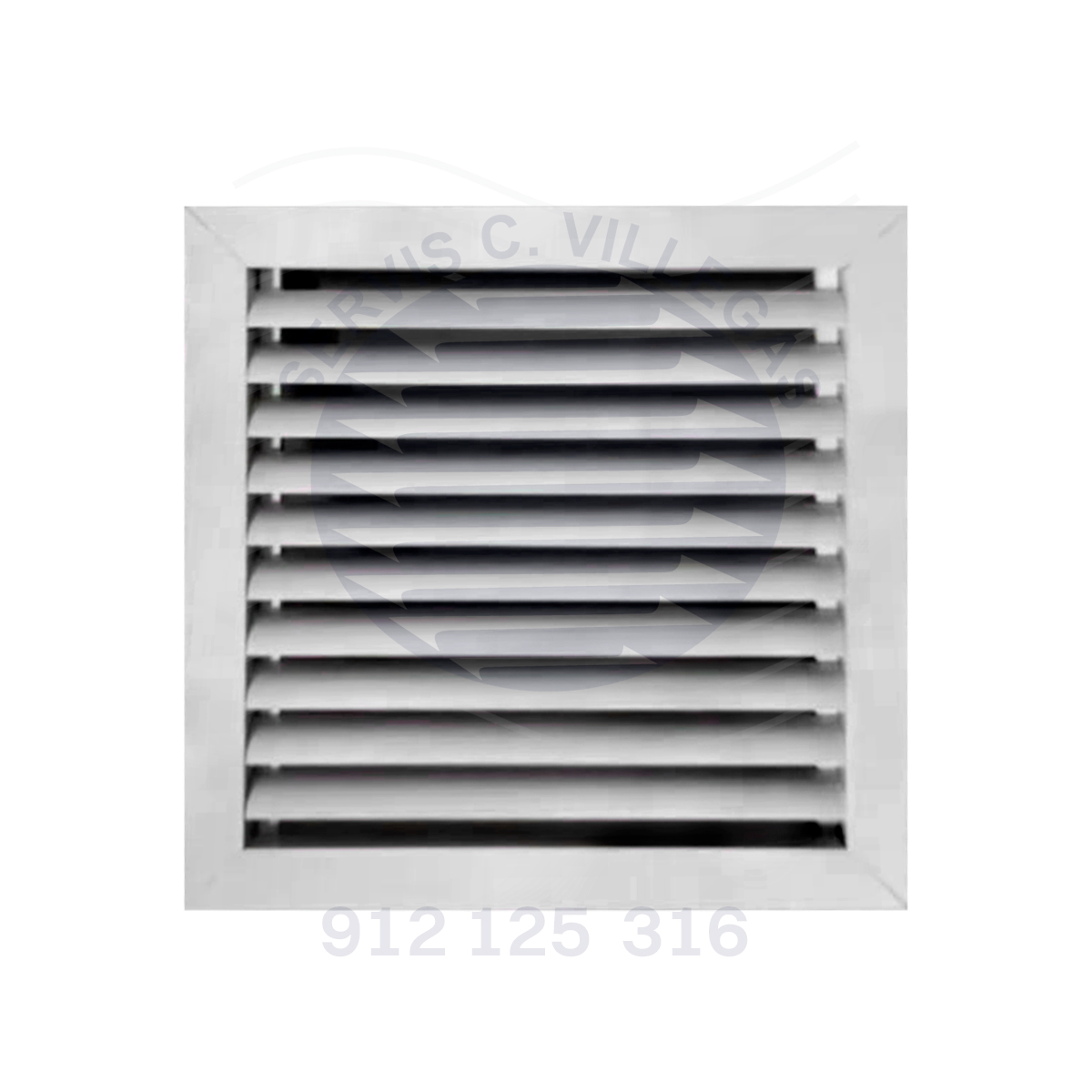 REJILLA PARA VENTILACIÓN DE ALUMINIO 40 X 40 CM