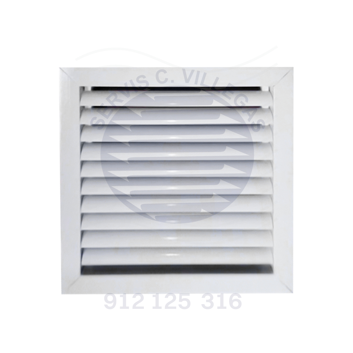 REJILLA PARA VENTILACIÓN DE ALUMINIO 50 X 50 CM