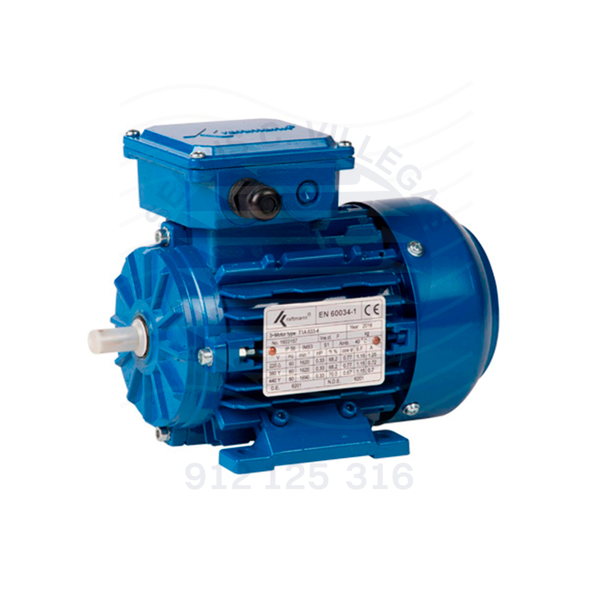 MOTOR 2HP KRAFTMANN TRIFÁSICO 1730RPM